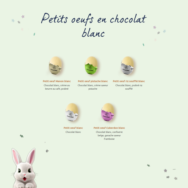 Ballotin d'oeufs de Pâques assortis